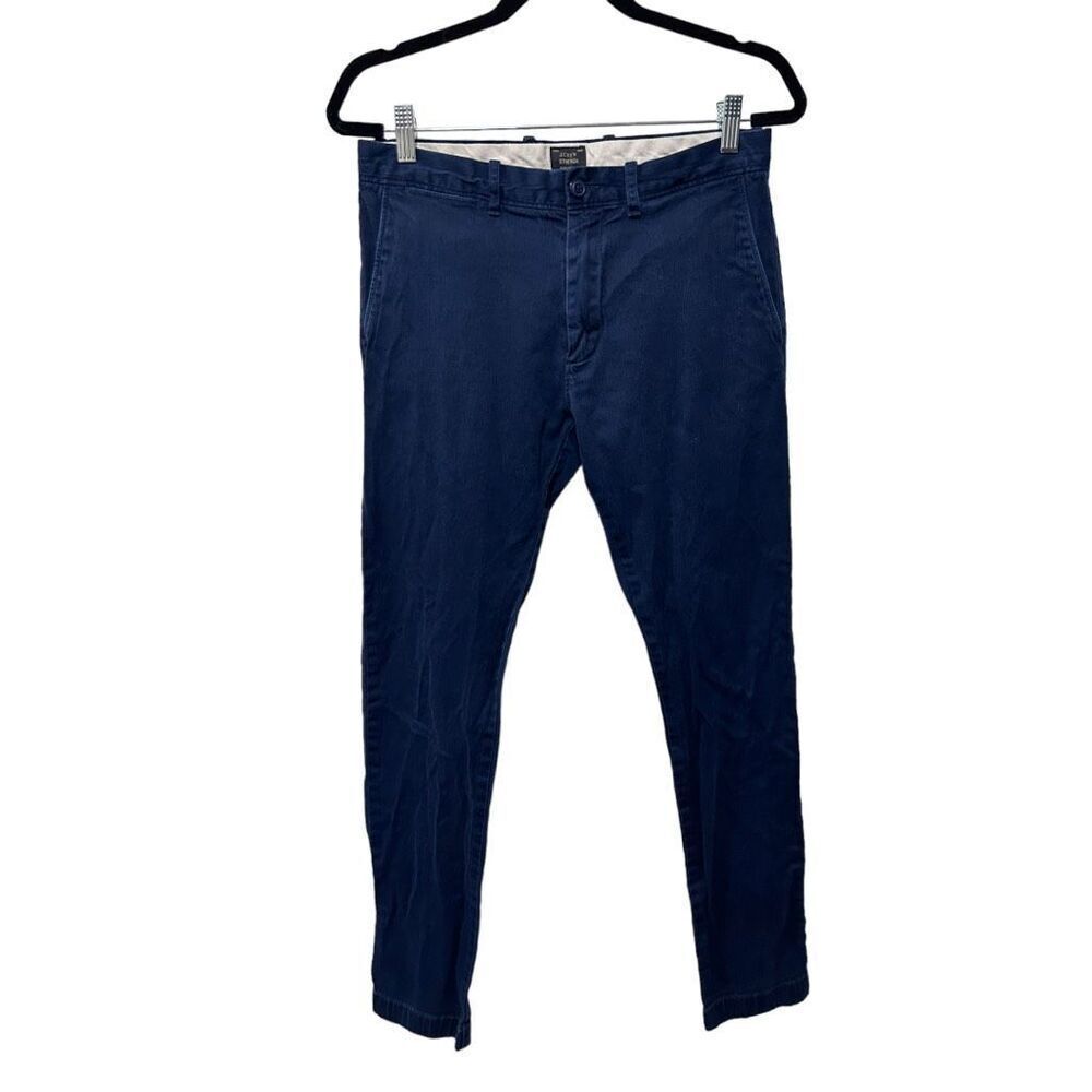 J. Crew Stretch 484 Solid Blue 30x32 Classic Chino Pants Americana Versatile